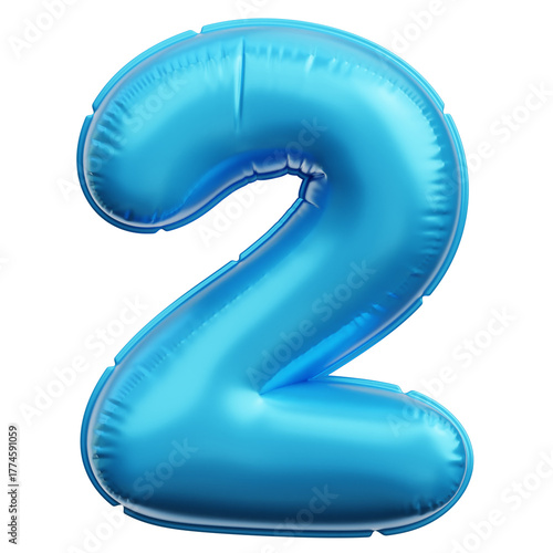 A Balloon Numbers 3D Illustration 3D numeral set design featuring number two made of colorful digits, and number eight composed of colorful splashes and plastic bottles objects