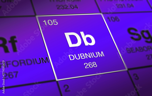 DUBNIUM (Db) periodic table 105 element