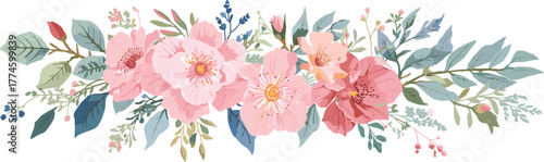 Watercolor Floral Bouquet