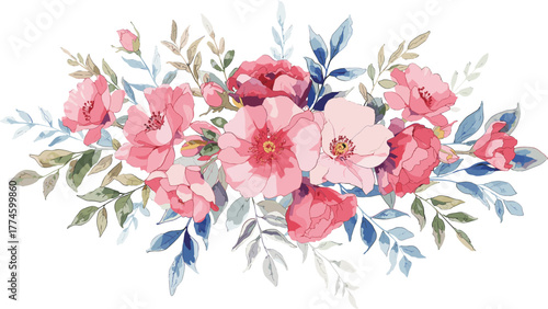 Watercolor Floral Bouquet
