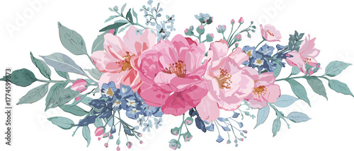 Watercolor Floral Bouquet