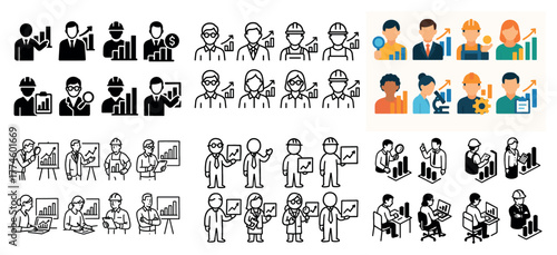 Business and engineering clipart collection
