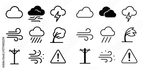 Windy Weather Icons