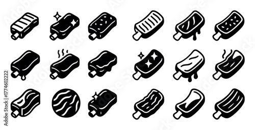 Fried Ribs Icons