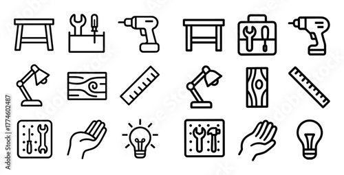 Minimalist Repair Icons