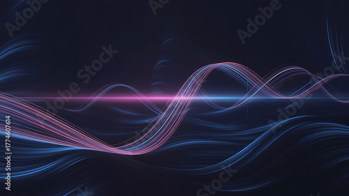 Abstract Background with Flowing Lines and Vibrant Colors Ideal for Modern Presentations
