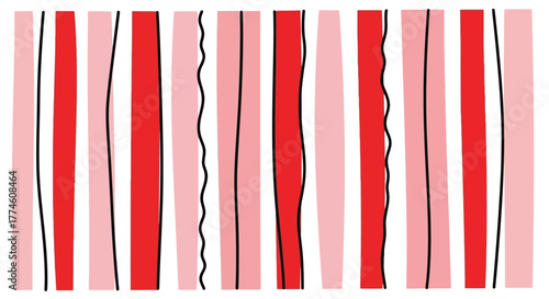 Abstract Color Field with Vertical Stripes, Minimalist Design, Graphic Art, and Geometric Aesthetic