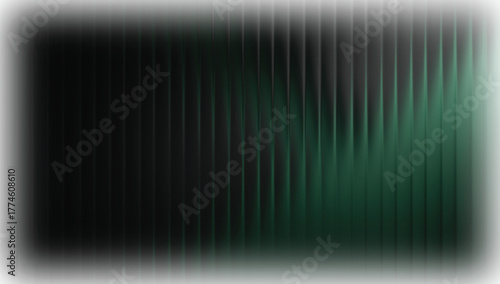 Abstract dark background featuring vertical textured lines with a subtle green gradient on the right side, creating a modern visual effect.