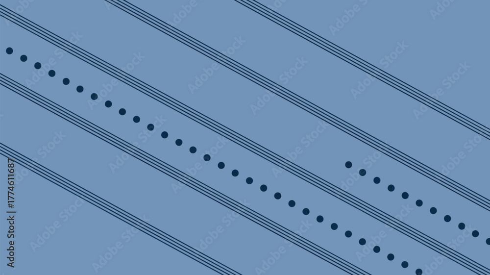 Fototapeta premium Abstract background with diagonal lines and dots creating a structured but simple visual pattern design
