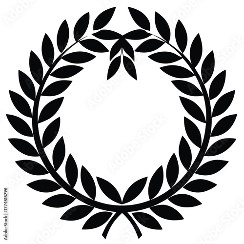 A laurel wreath representing victory, achievement, and honor