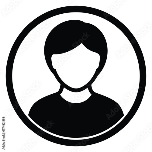 unique user profile vector icon