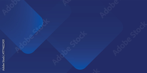Abstract blue background with glowing geometric lines. Modern blue gradient square shape design.