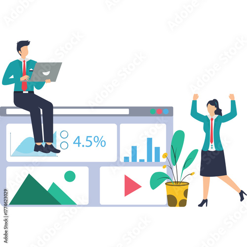 Analytics Page Illustration