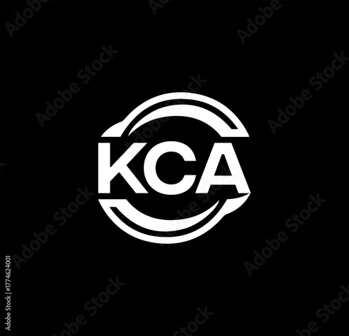 KCA set ,KCA logo. K C A design. White KCA letter. KCA, K C A letter logo design. Initial letter KCA letter logo set, linked circle uppercase monogram logo. K C A letter logo vector design.