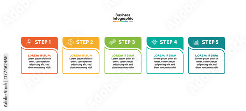 Business infographic design background template