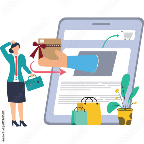 Return Parcel Illustration