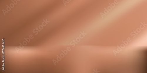 Technology Background.Brown,Purple Wall Studio Room with Light,Shadow on Floor,Studio shot for Autumn,Winter product display,Vector podium stand with light effect