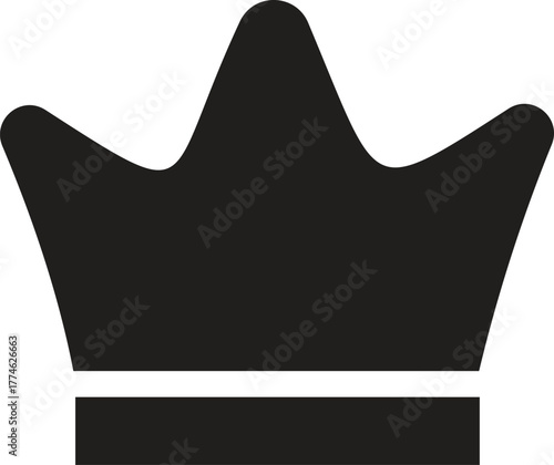 Royal Crown Icon Silhouette