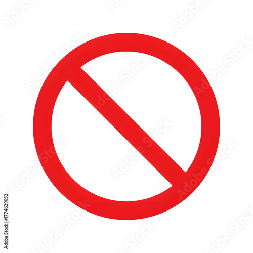 Free Download Red Prohibition Symbol — Universal No Entry or Forbidden Icon on Transparent Background - GFXLoad