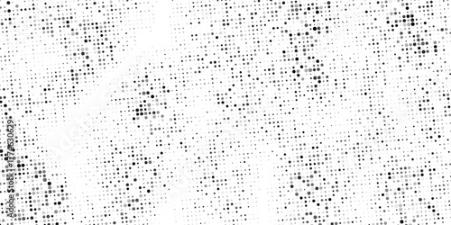Abstract halftone wave dotted background. Fantastic monochrome texture.