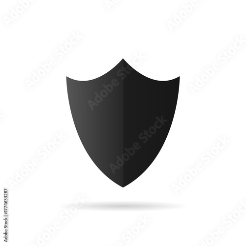 Free Download Black shield icon. Security and protection emblem symbol - GFXLoad