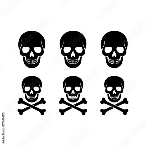 Halloween Skull Icons Collection
