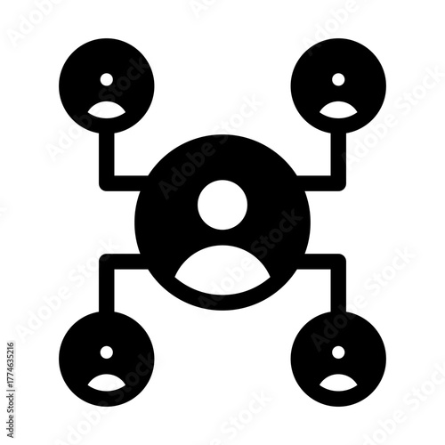 Social Networking From Artificial Intelligence Icon Set