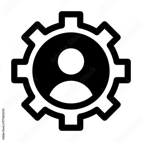 Profile Setting From Artificial Intelligence Icon Set