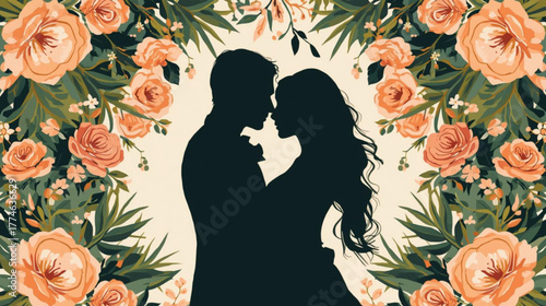 seamless pattern with flowers