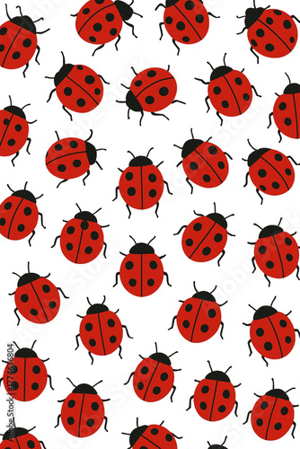 Red Bug Background