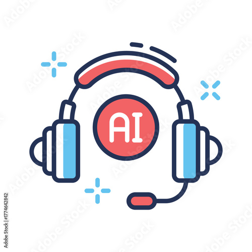 Take your hands on this amazing icon of ai technology in modern style