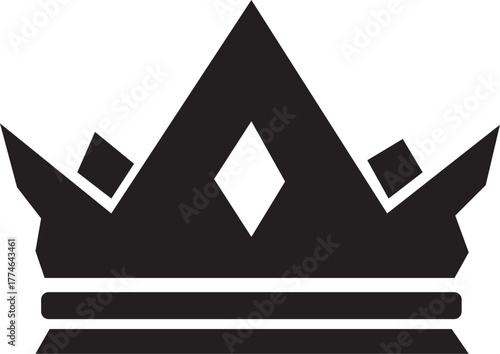 Crown Diamond PNG Vector Icon