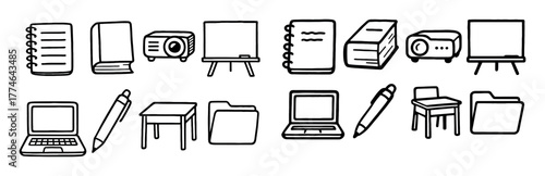 College Learning Icons