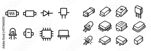 Electronic Component Icons