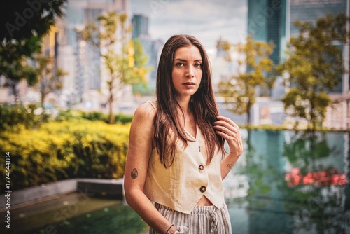 Portrait of a Woman in Kuala Lumpur Malaysia 