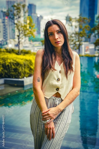 Portrait of a Woman in Kuala Lumpur Malaysia 