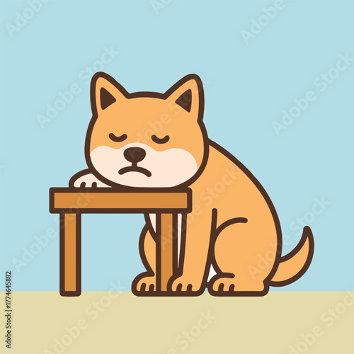 shibainu lazy dog or bad mood