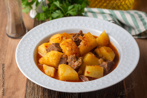 A meat and potato dish from...