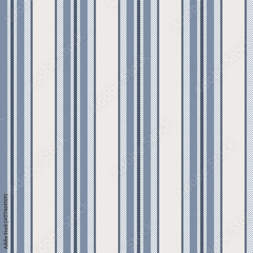 Vertical Ticking Stripes Vector Seamless Background