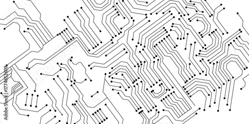 Circuit technology background with hi-tech digital stock illustration. copy space for text. beautiful circuit board idea.  