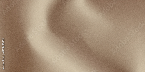 Dark brown gradient mesh bg with noise as a seamless pattern. Soft mocha mousse color abstract vector illustration with watercolor effect and texture.