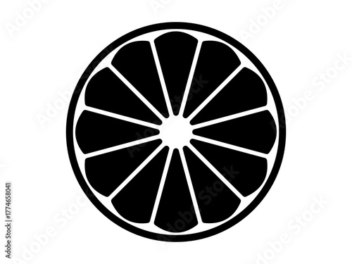 Fresh Lemon Icon, Juicy Lemon Fruit and Slice Vector Illustration Isolated on White Background