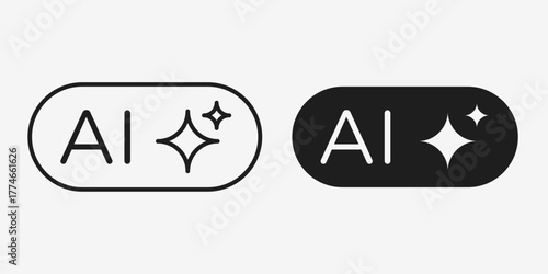 Minimal gray vector command icon in AI format, ideal for control systems, automation, and digital technology designs.