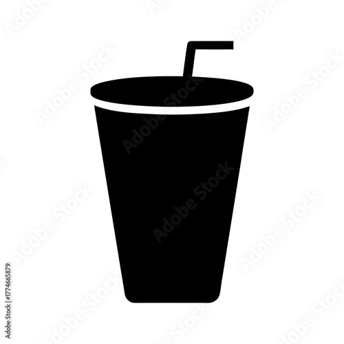 Minimal water tumbler vector illustration for beverage lifestyle and clean health design