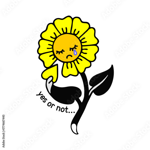 wonderful sun flower design vector
