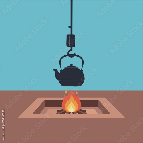 Irori_WinterJapan_囲炉裏_日本の冬