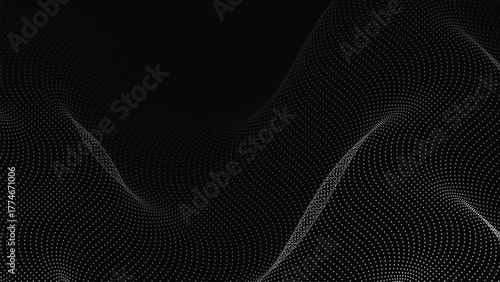Modern abstract background with dynamic dotted wavy pattern for your next project