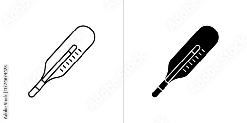 Mercury thermometer for measuring body temperature