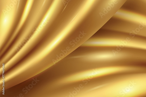 Elegant gold silk fabric texture background