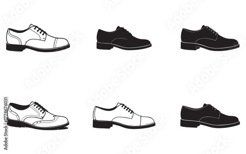 Elegant Mens Dress Shoes Collection Black and White Styles for Formal Occasions Classic Footwear Options for Sophisticated Gentlemen